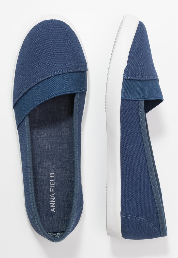 Slip ons Anna Field Plates Slip on Bleu Foncé Femme | LSB-5017379